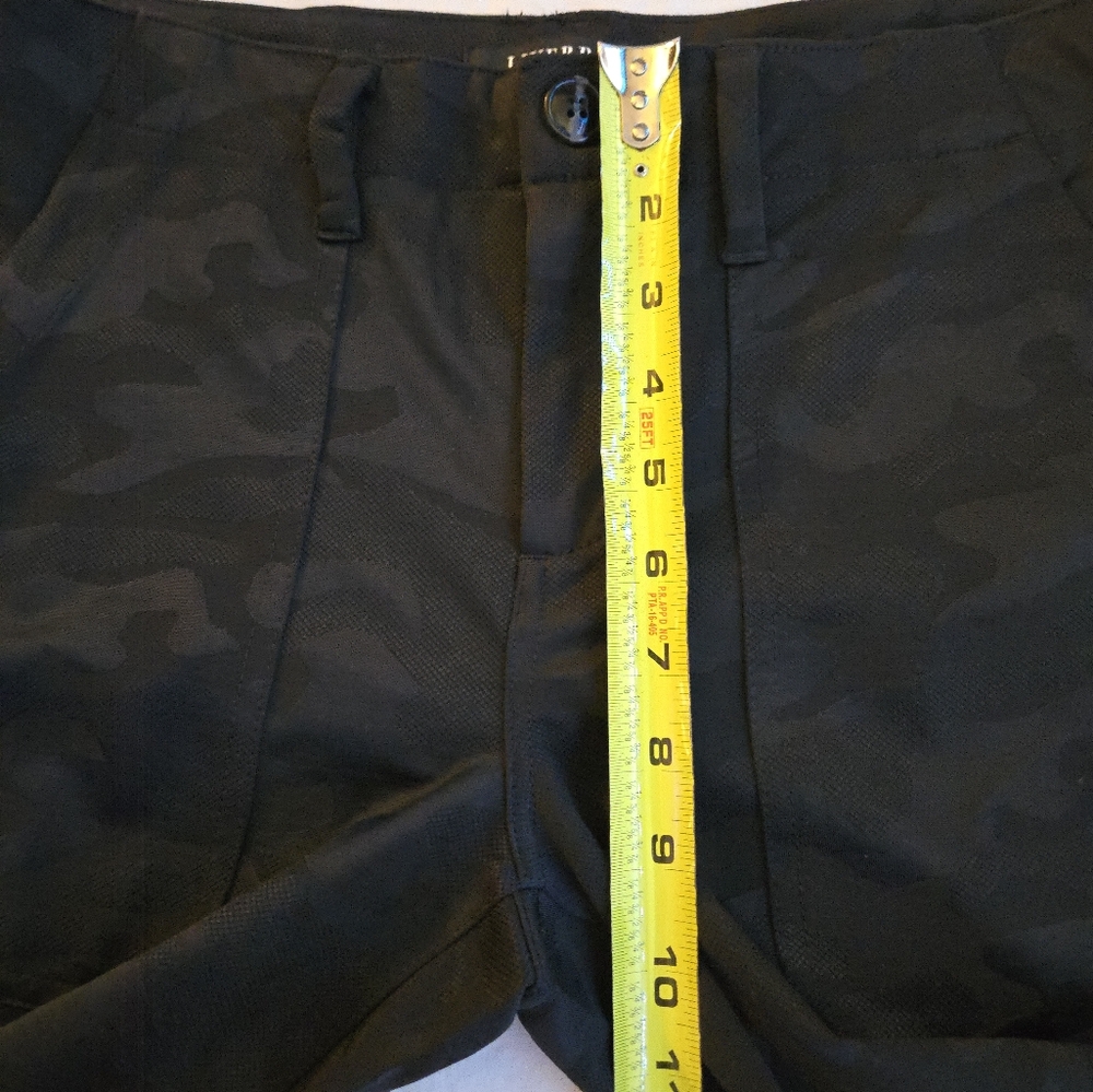Liverpool Los Angeles Black Satiny Finish Camouflage Ankle Jogger Pants CW3 - Picture 6 of 13